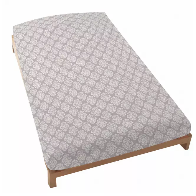 Lepedő elasztikus Classic pamut ekrü/világosszürke 160x200 + 25 Merkury Home