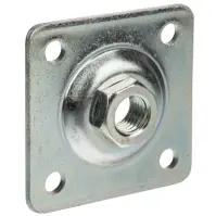 Szerelőlemez anyával 80x80 mm fi 16,0 Zn