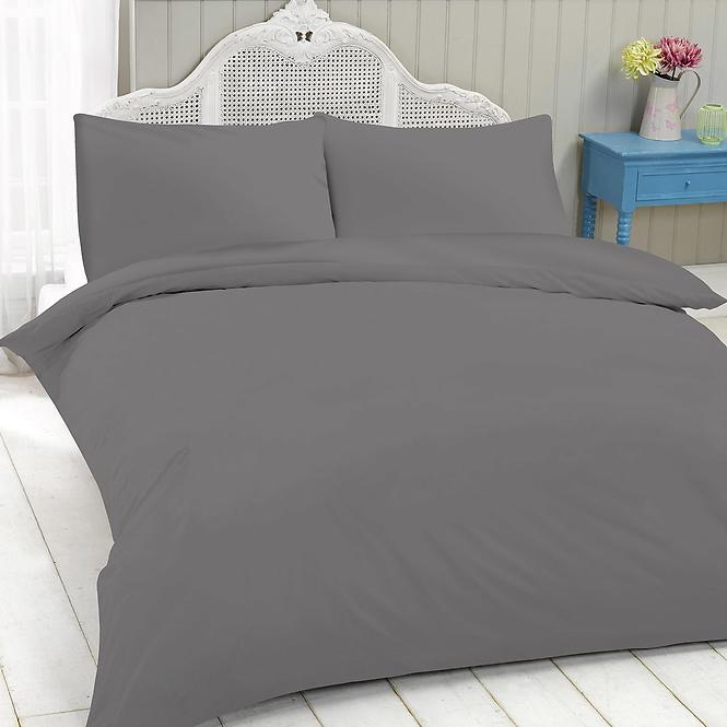 Ágynemű Mono pamut sötétszürke 220x200 + (2) 70x80 Merkury Home,3