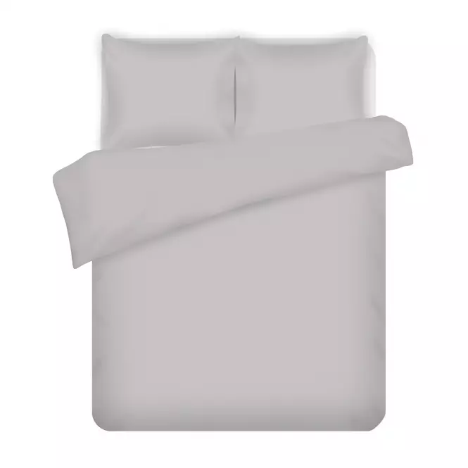 Ágynemű Mono pamut világosszürke 220x200 + (2) 70x80 Merkury Home