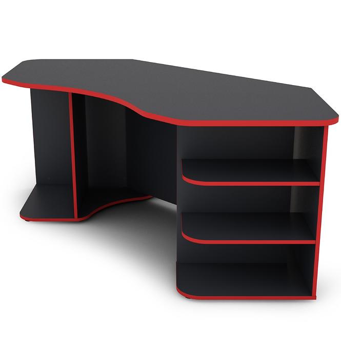 Íróasztal Matrix 1 grafit/piros