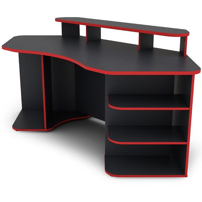 Íróasztal Matrix 2 grafit/piros