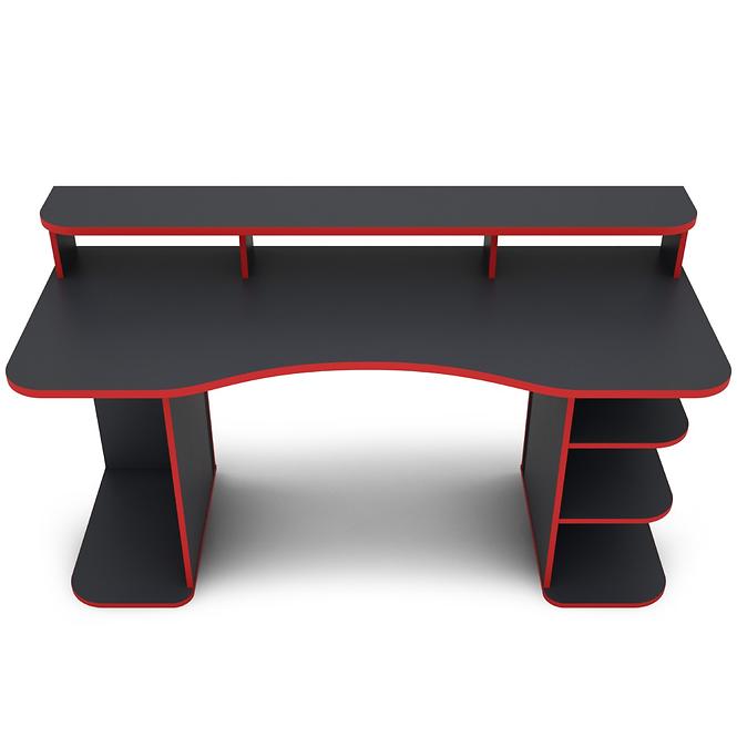 Íróasztal Matrix 3 grafit/piros