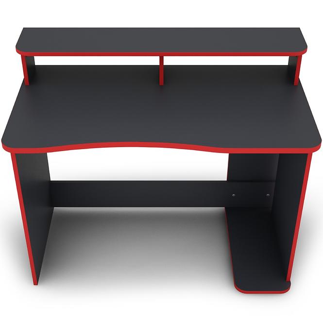 Íróasztal Matrix 5 grafit/piros