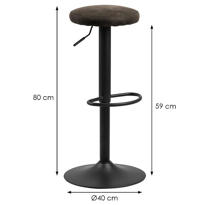 Hoker Fém Fray Antracyt 2db