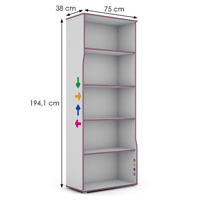 Regál Matrix RG 75 fehér/ibolya