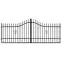 Kétszárnyú kapu Topaz 4,00 m mag. (1,30-1,60) Zn+RAL9005