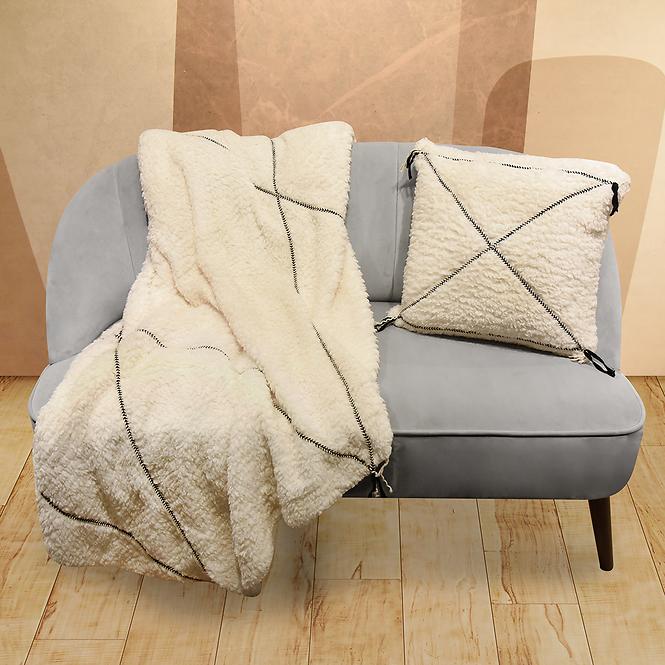 Pléd Sherpa 130x160 bézs Merkury Home
