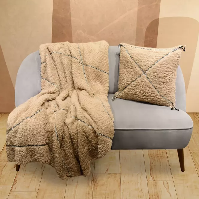 Pléd Sherpa 130x160 krém Merkury Home