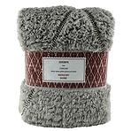 Pléd Sherpa 130x160 szürke Merkury Home