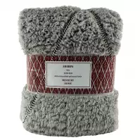 Pléd Sherpa 130x160 szürke Merkury Home