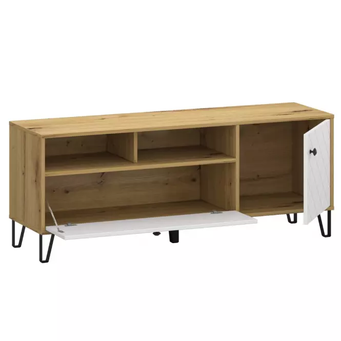 TV Szekrények Sorrento B 2d Tölgy Artisan/Fehér