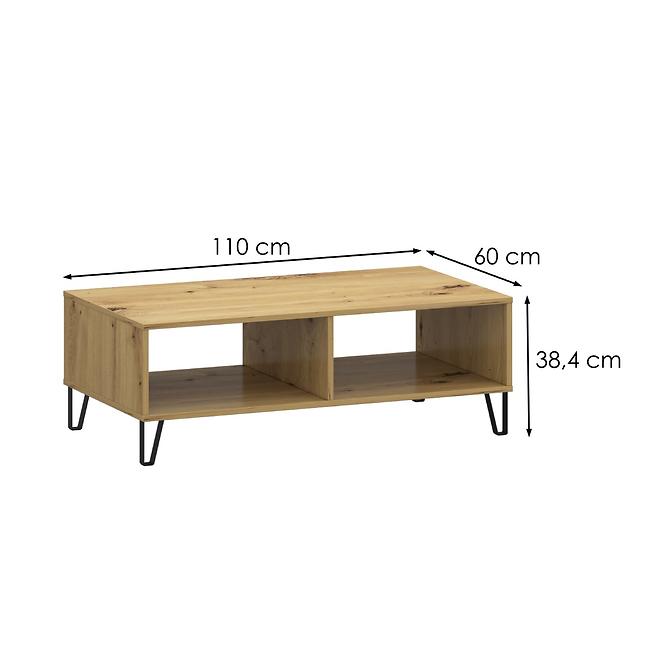 Asztal Sorrento T Tölgy Artisan/Fehér