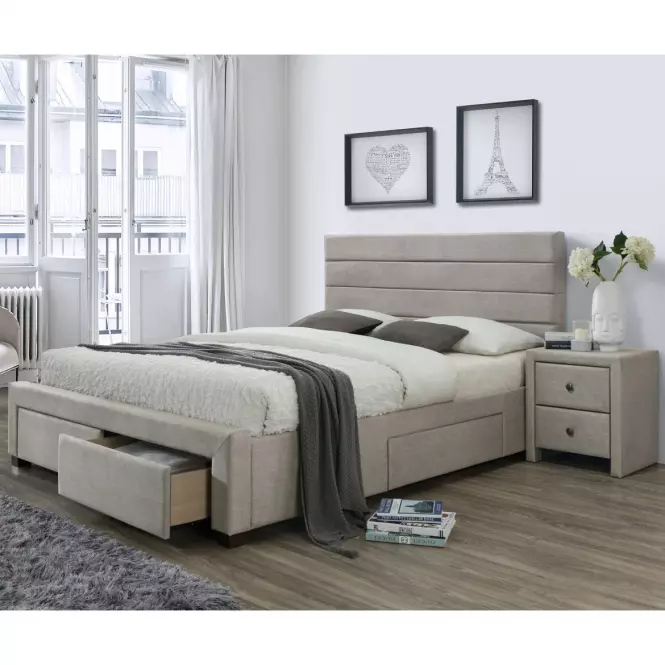 Ágy Kayleon 160 bézs/dió,3