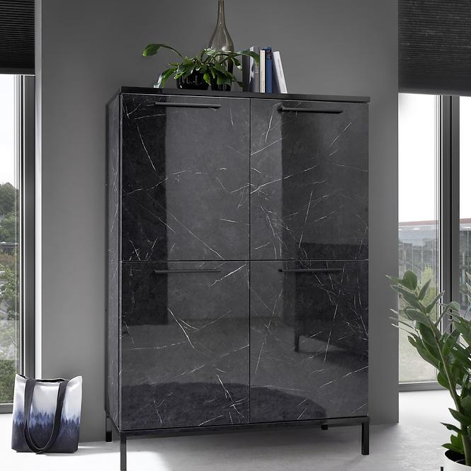 Vitrin Mango 04MN márvány fekete,3