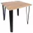 Asztal Karlos 90x90 tölgy wotan