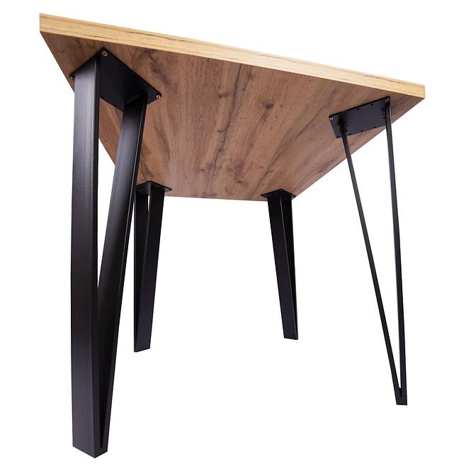 Asztal Karlos 90x90 tölgy wotan,4