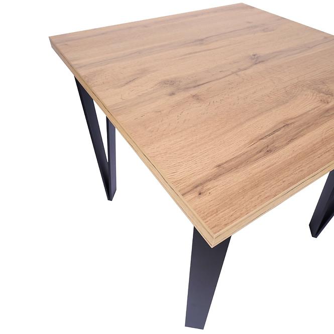 Asztal Karlos 100x100 tölgy wotan