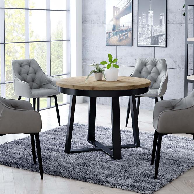 Asztal St-17 120+2x50 tölgy wotan