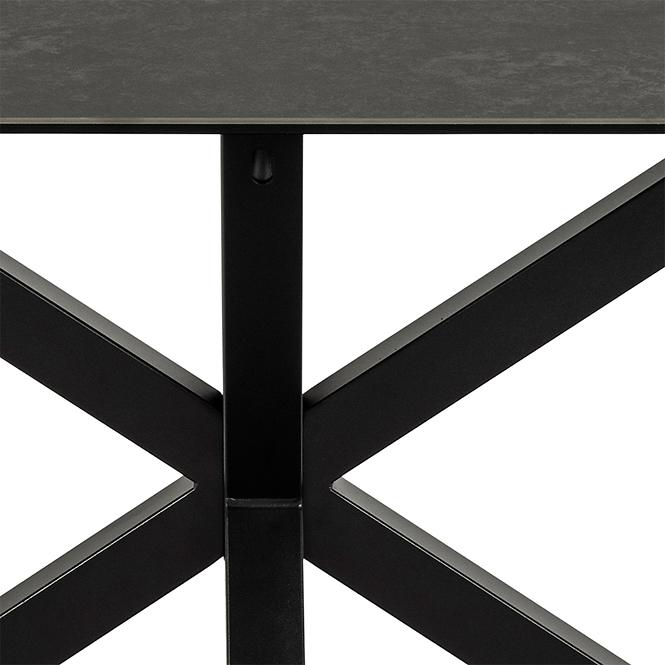 Asztal Kobi Fekete Ceramika 160x90