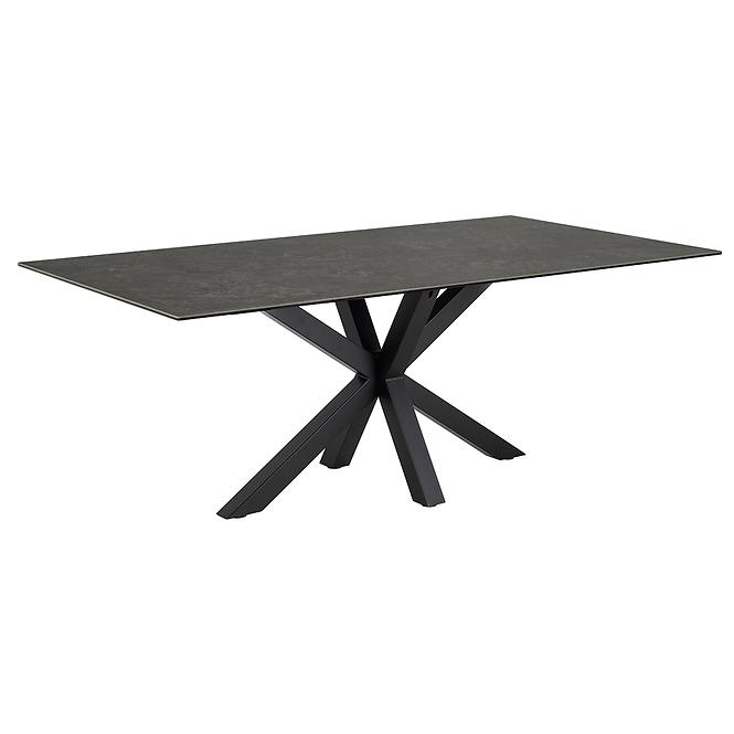 Asztal Kobi Fekete Ceramika 200x100