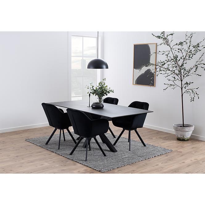 Asztal Kobi Fekete Ceramika 200x100