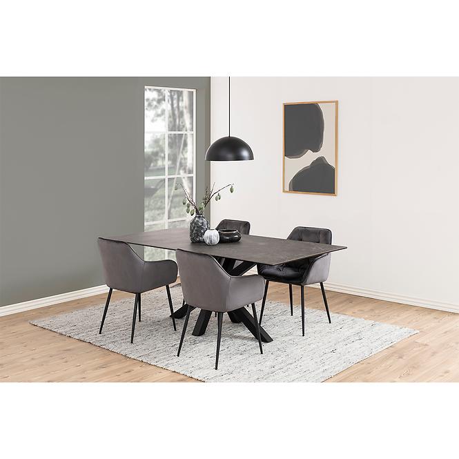 Asztal Kobi Fekete Ceramika 200x100