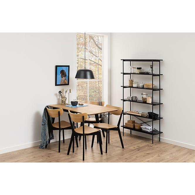 Összecsukható asztal Kobi 80/120x80cm összecsukható asztallap tölgyfa