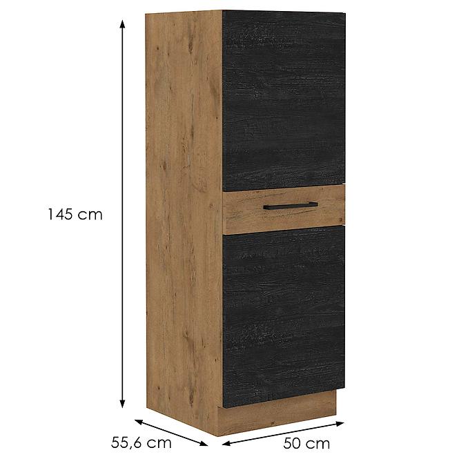 Konyhaszekrény VIGO Dark 50 DK-145 1F (3S) BB MB