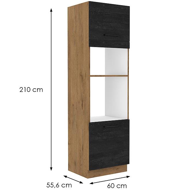 Kuchynská skrinka VIGO Dark 60DPM-210 2F,2