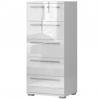 Komoód Piano 5S F5/PN-70/KA/70 crystal white