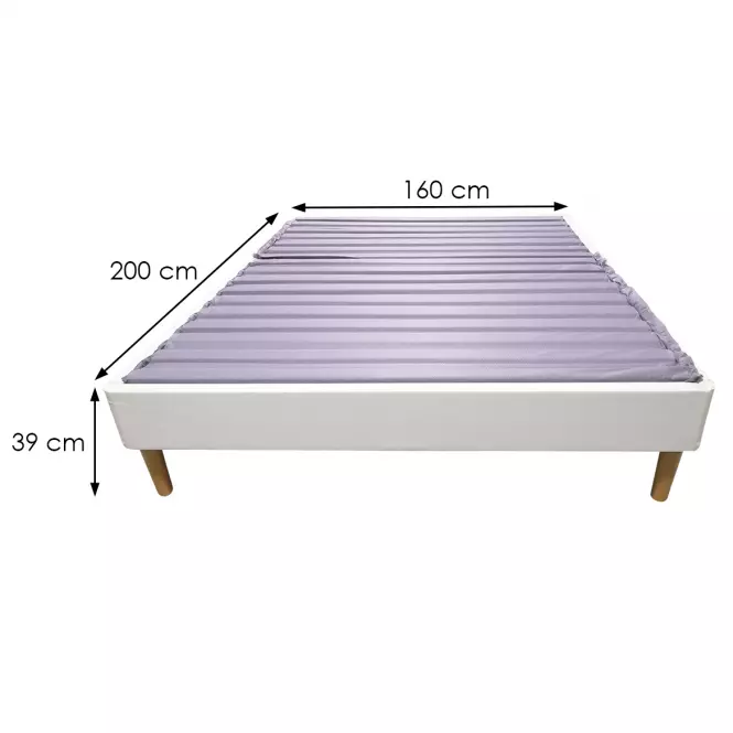 Ágy Modal Lux 160x200 white,4
