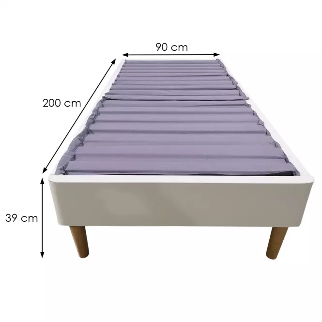 Ágy Modal Lux 90x200 white,4