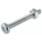 Horganyzott kerek fejű csavar M4x16mm