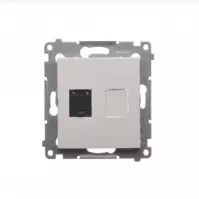 D61/11 Egyetlen RJ45 számítógép-aljzat fehéret