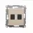 D62/41 Dupla RJ45 számítógép-aljzat krémes