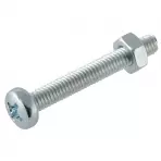 Horganyzott kerek fejű csavar M6X40mm