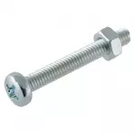 Horganyzott kerek fejű csavar M6X50mm