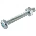 Horganyzott kerek fejű csavar M4X10mm