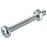 Horganyzott kerek fejű csavar M4X10mm