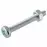 Horganyzott kerek fejű csavar M4X25mm