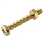 Csavar sárgaréz fejjel M3X10mm