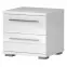 Éjjeliszekrény PIANO NS2/PN-70/KA-70 crystal white