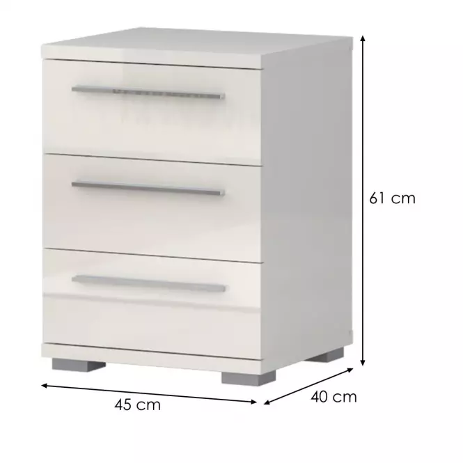 Éjjeliszekrény PIANO NS3/PN-71/KA/71 beige HG,2