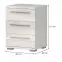 Éjjeliszekrény PIANO NS3/PN-71/KA/71 beige HG,2