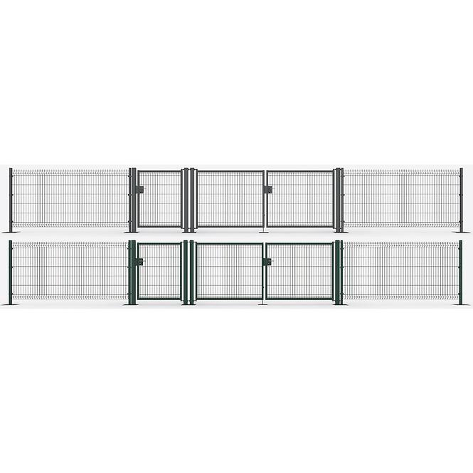 Kerítés panel 3d 153x250cm 6005 zöld 7068358