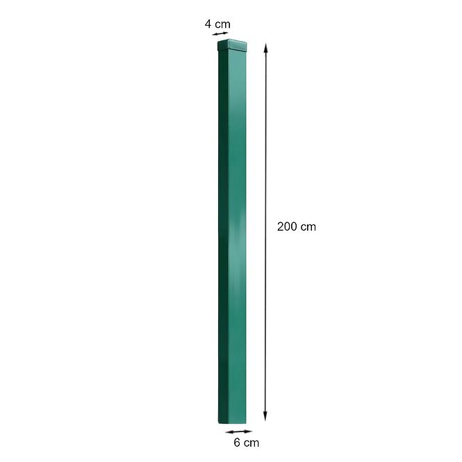 Oszlop 40 x 60, 2 m zöld