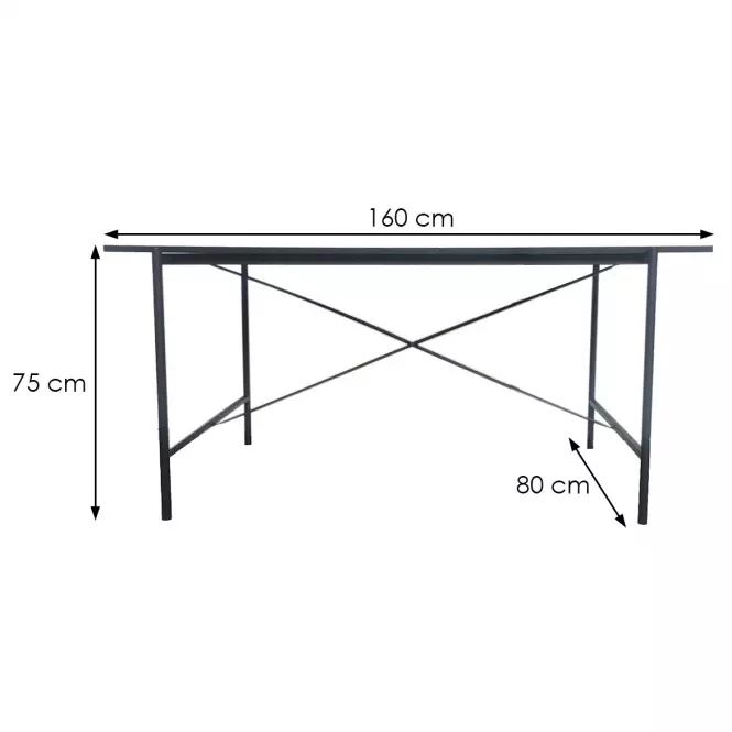 Asztal Point DT01 fekete