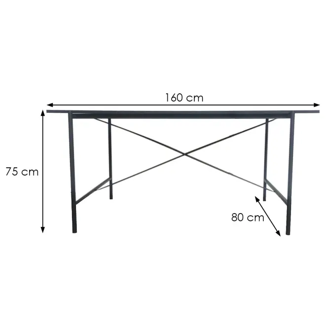 Asztal Point DT01 fekete,3