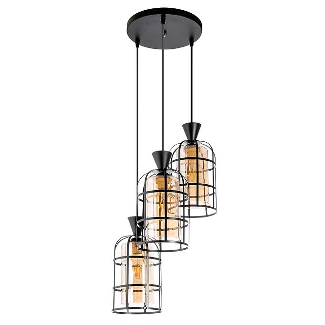 Lámpa Drut W-5007/3 Borostyán LW3,2
